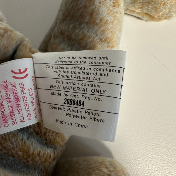 Ty Beanie Baby 1999 Signature Bear Plush Toy Gold Mint Canadian Tush Tag NWT NEW - Picture 16 of 16